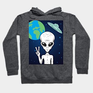 Peace from the mothership Hoodie